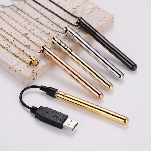 2025 Rechargeable Female Massage Stick Vibration Necklace