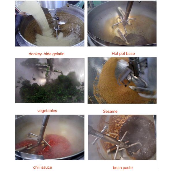 Industrial Electric Gas Steam Jacketed Pot With Agitator Steam Pot Suit