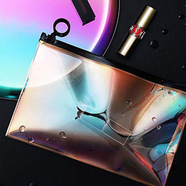 Waterproof Clear Hologram Cosmetic Carrying Case