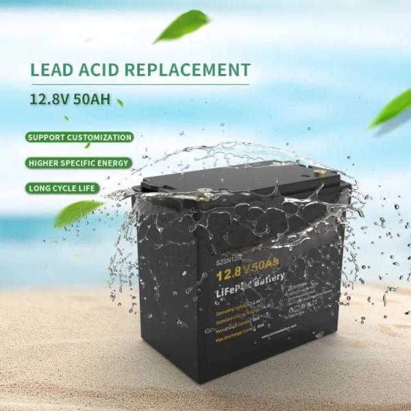 Deep Cycle Lead Acid Replacement Battery LiFePo4 12V 50AH Energy Storage Battery