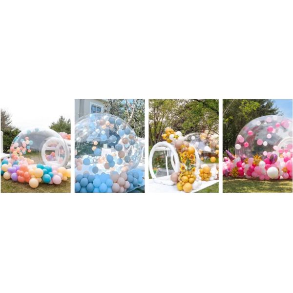 Внешний 3m 4m надувный прозрачный шарик купол палатка пузырь дом водонепроницаемый