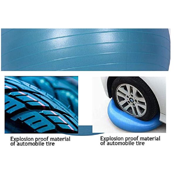 High Flexibility Pilates 65cm Stability Ball Heavy Duty For Gym