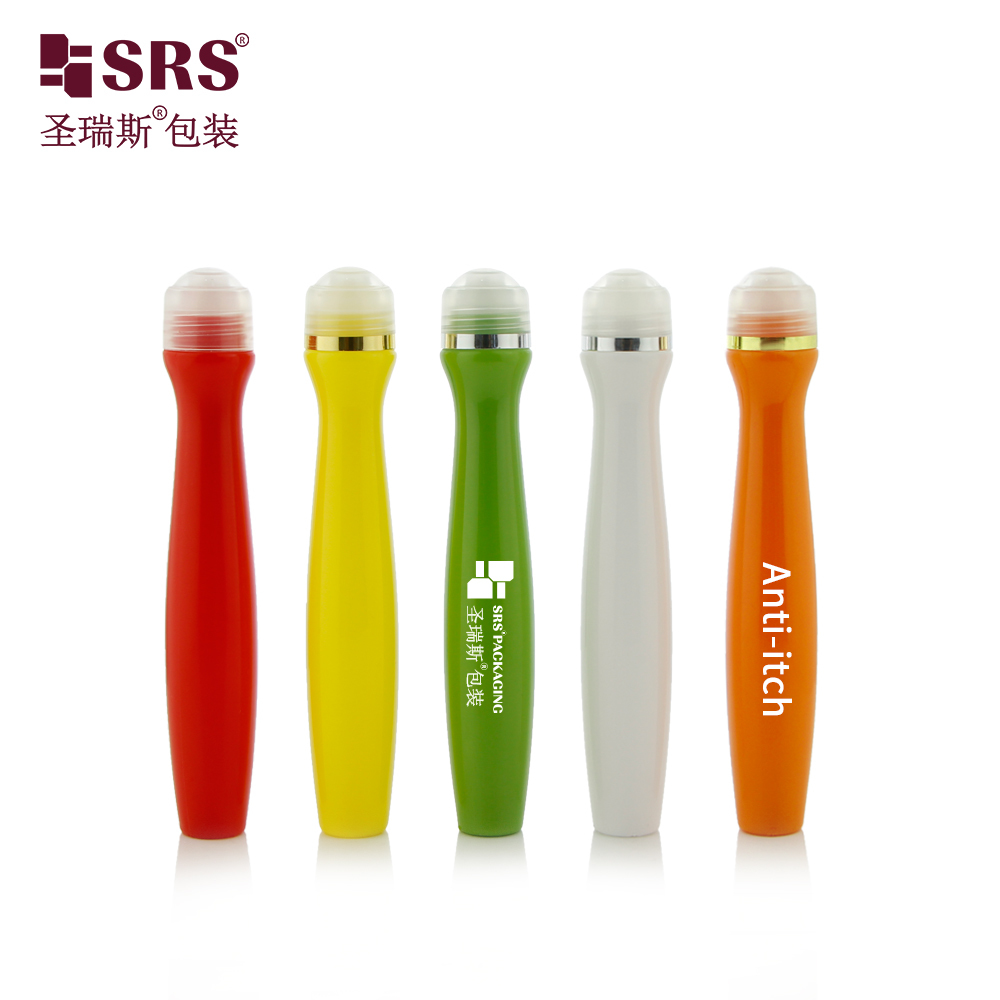 Recyclable PETG Roller Ball Bottle 360 Degree Massage Design for Body And Facial Serum Oil
