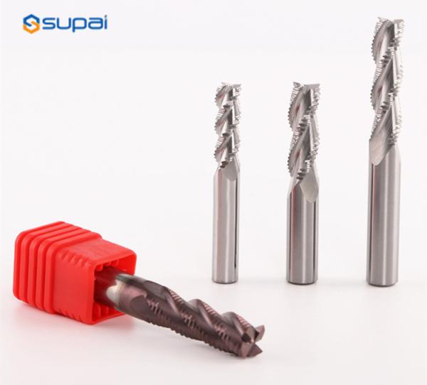 Solid Carbide roughing end mill HRC60 3F 4F CNC Milling Cutter Bits Metal Roughing Machining Aluminum Copper Plastic