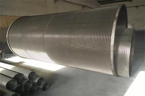 Reverse Bake Flush Rotary Screen Drum Wedge Wire Cylindrical OD450 x 500mm