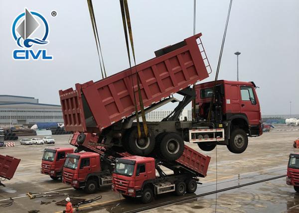 Diesel Engine 30 Tons Tipper Truck , Low Noise Dump Truck Heavy Duty