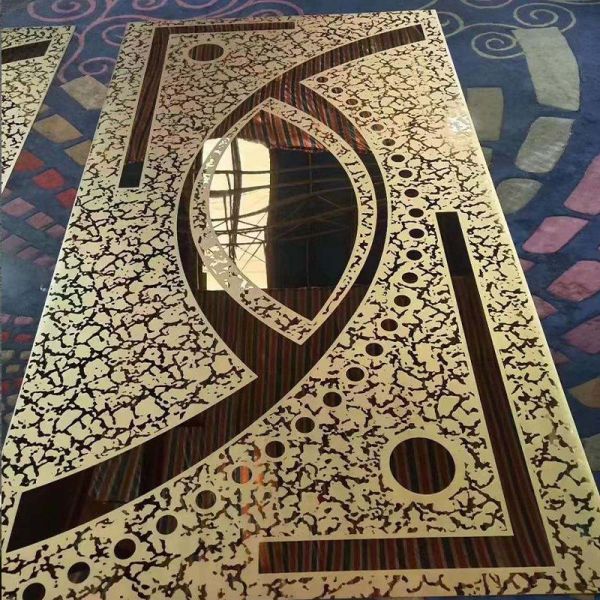 Ламинированная металлическая панель кабины лифта ПВД покрытие супер зеркало Окончание нержавеющей стали листов