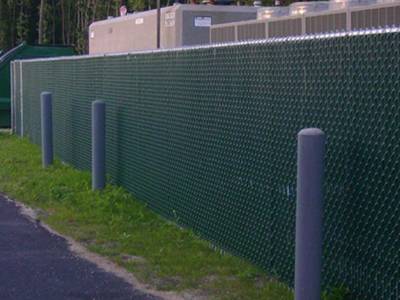 chain link slats hedge slats Single wall bottom locking fence privacy slat for cyclone fencing Double wall