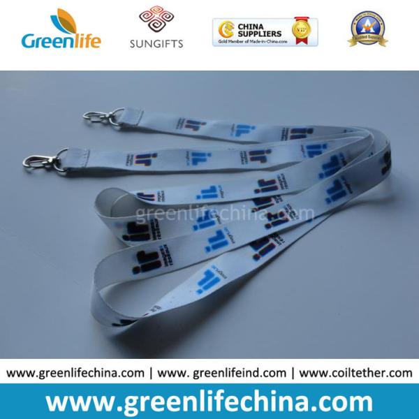 Custom printed water bottle lanyard holders, neck lanyard with plastic bottle holder