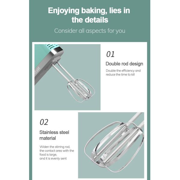 N39D 220 Volt Five Speed Handheld Stand Mixers Beat Eggs