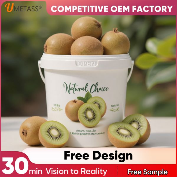 300ml~10L Breathable Fresh Keeping Fruit Packaging Bucket with Lid Handle Fruit Storage Bucket for Kiwi Fruit