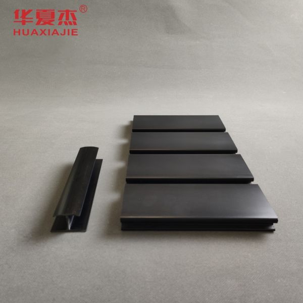 Smooth Excellent Impact Resistance Pvc Garage Wall Durability PVC Balck Slatwall