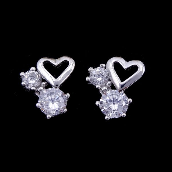 Beautiful Sterling Silver Butterfly Earrings Plated Rhodium 925 Silver Jewellery