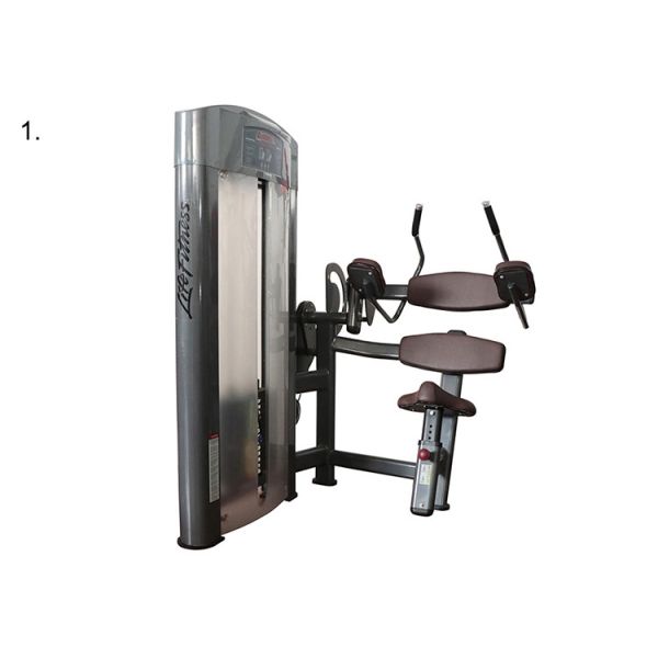 ISO Commercial Grade Gym Equipment , Seated Abdominal Crunch Fitness Exercise Machines