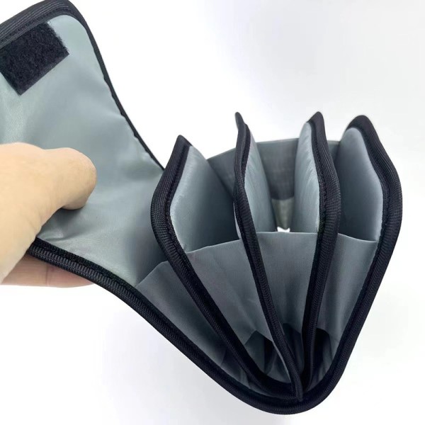 4 Pocket Lens Filter Bag Lightweight Nylon Camera Lens Filter Pouch Portable For Lens Filter Storage