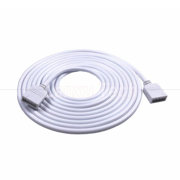 Female to Female 4 Pin RGB Plug Connector Extension Cable for 5050 3528 2835 LED Strip Light