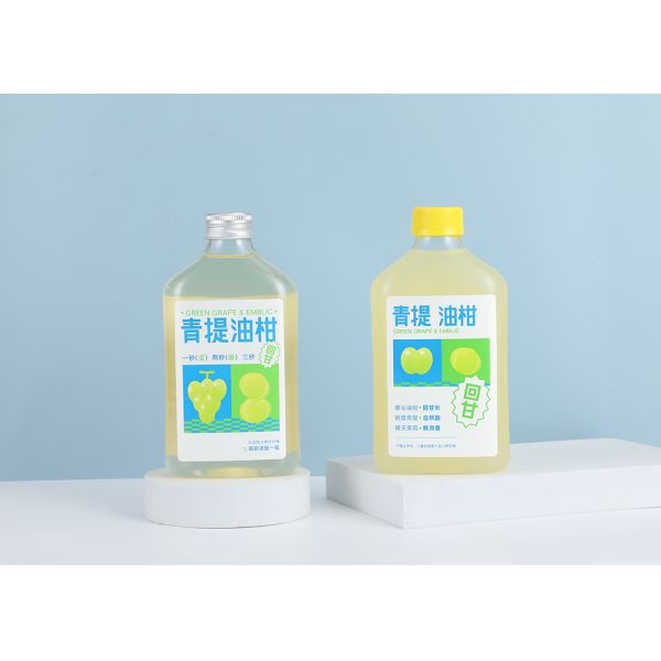 Milk Tea Bottles 250ml 350ml 300ml 500ml Plastic Juice Bottles with Screw Cap