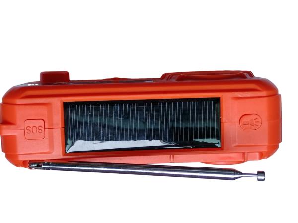 ABS Sos Alarm Emergency Solar Hand Crank Radio 2000mah Battery Capacity