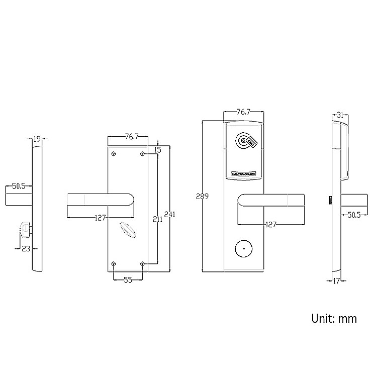 Система карт ключа двери гостиницы замка Ss304 FCC Keyless