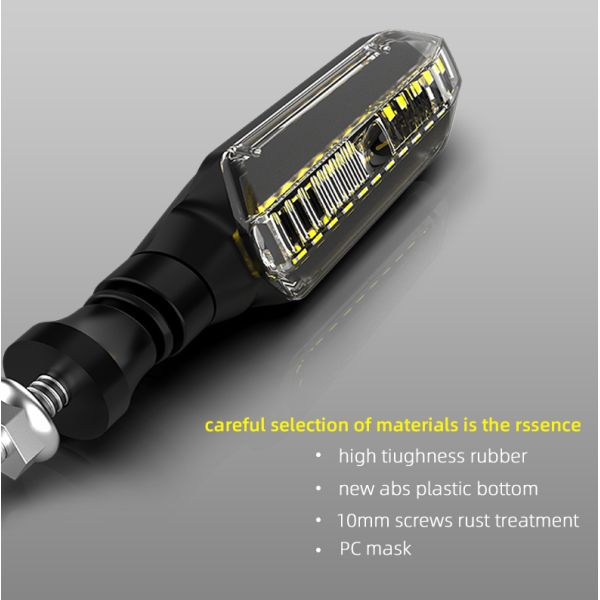 ABC PC 12V 3W водонепроницаемый светодиодный поворотный сигнал хвостовые фонари для освещения температуры 6500k