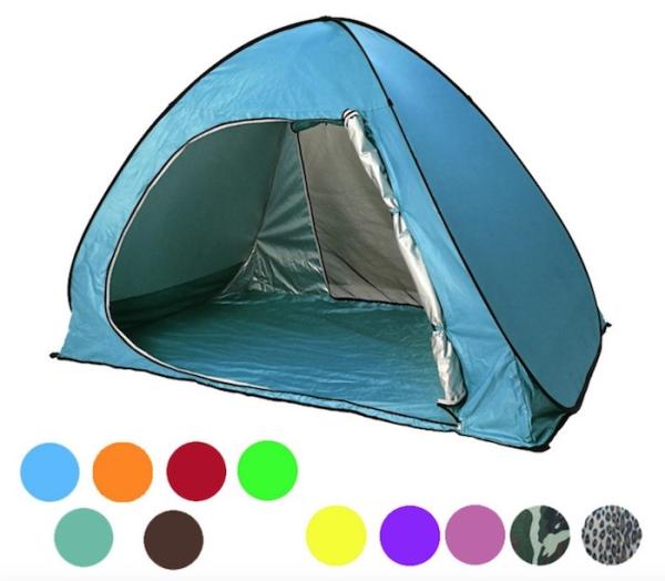 165*200*130cm Tenda de acampamento ao ar livre para 2 pessoas Azul Impermeável UV Resistente 190T Pop Up Shelter