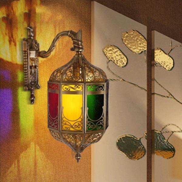 Colored Balcony Vintage Copper Wall Light Project Lighting Design