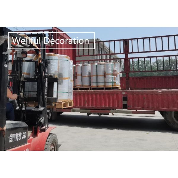 Материал декоративного фильма PVC зерна мрамора камня эко- дружелюбный плоским слоением