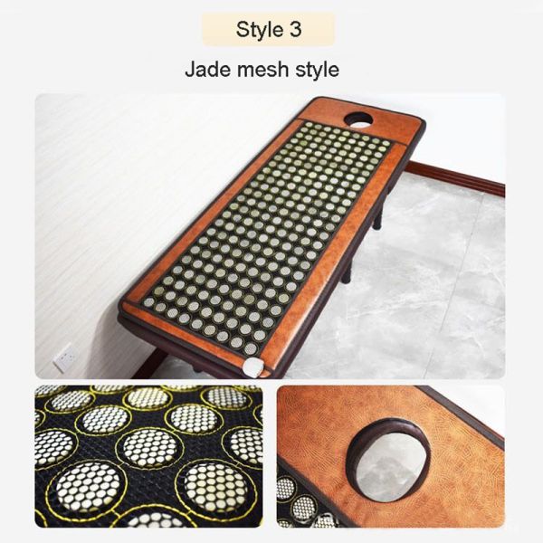Function Heating Treatment Massager with Colorful Far Infrared Stone Medical Therapy Mat and Home Care Ray