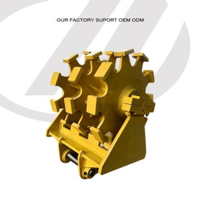 Rotate Parts Roller Bearing Compactor Wheels Total Height 1180 Mm For Excavation