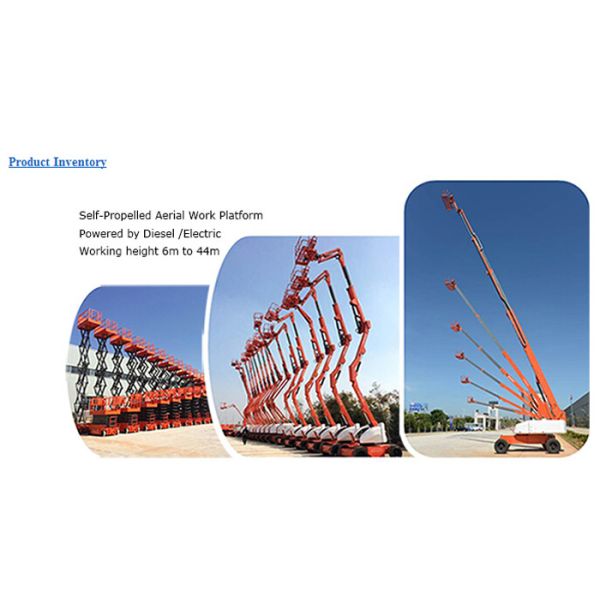 Diesel 36M Telescopic Hydraulic Boom Lift for Self Propelled Aerial Work 480KG Load Capacity