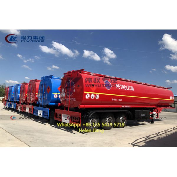 CCC 42CBM Air Suspension Fuel Tanker Trailer With 6 Compartments
