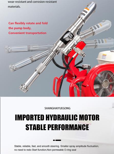 260 Bar Putty Airless High Pressure Paint Sprayer 10HP 16L/Min Spraying Pressure