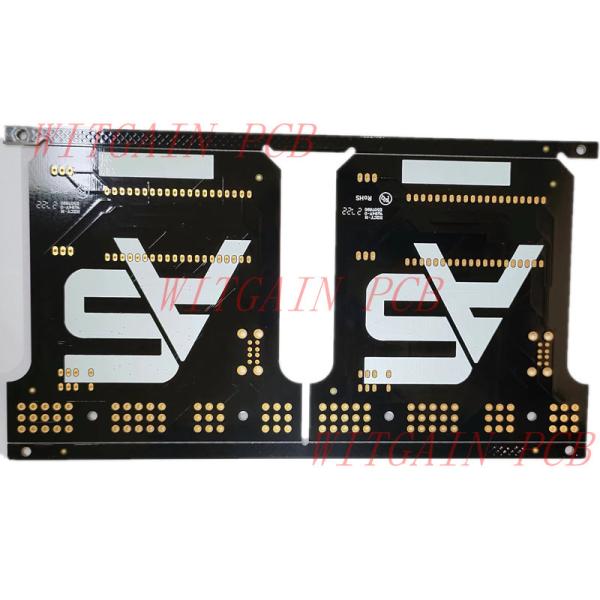 ISO9001 8 Layer Black Solder Mask Printed Circuit Board 1OZ CU