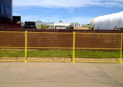 Outdoor Temporary Construction Fence Panels 6M Length PVC Coated