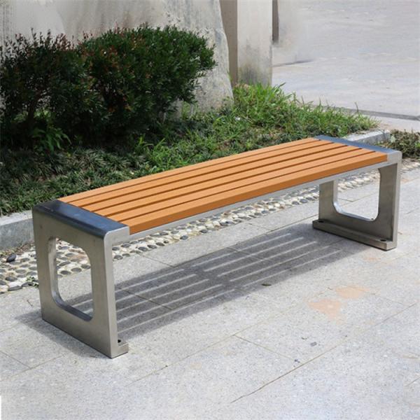 Aluminum Waterproof Outdoor Backless Bench Backless Metal Garden Bench