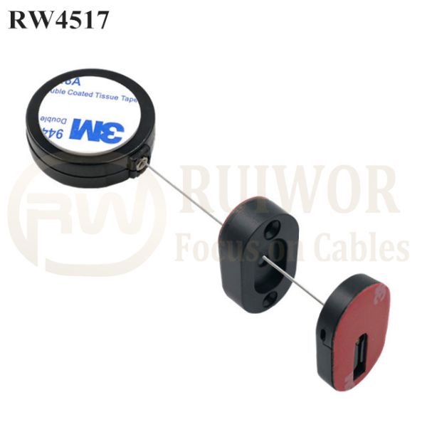 RW4517 Round Display Pull Box Plus Magnetic Clasps Cable Holder