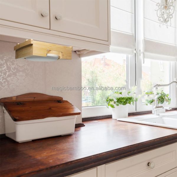 Столовая посуда Тип столовая посуда Бамбук под шкаф бумажной тарелки диспенсер для вашей кухни