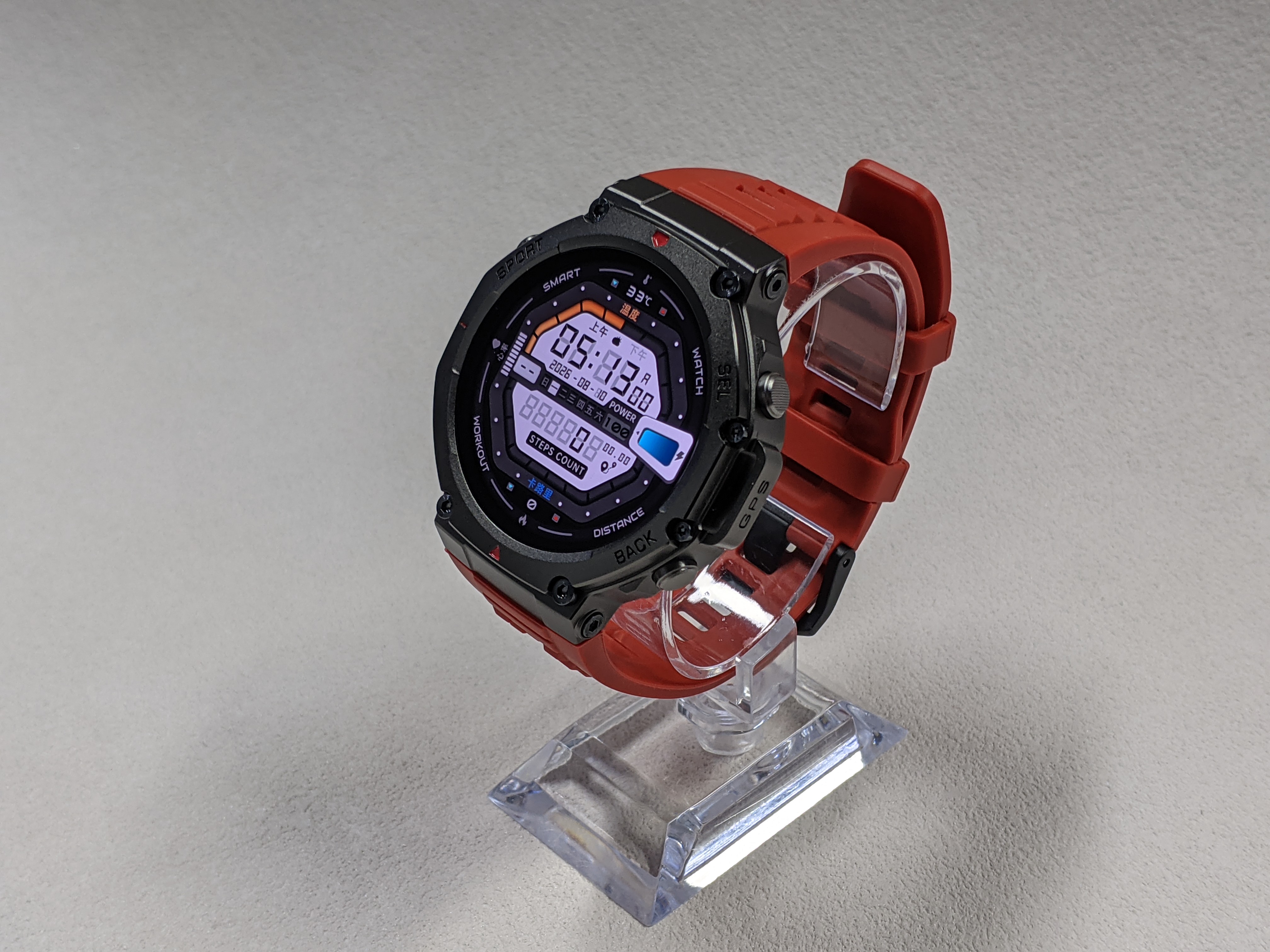 GPS Smart Watch 5ATM Waterproof Built-in 6 Frequency Outdoors Sports 1.43'' HD AMOLED