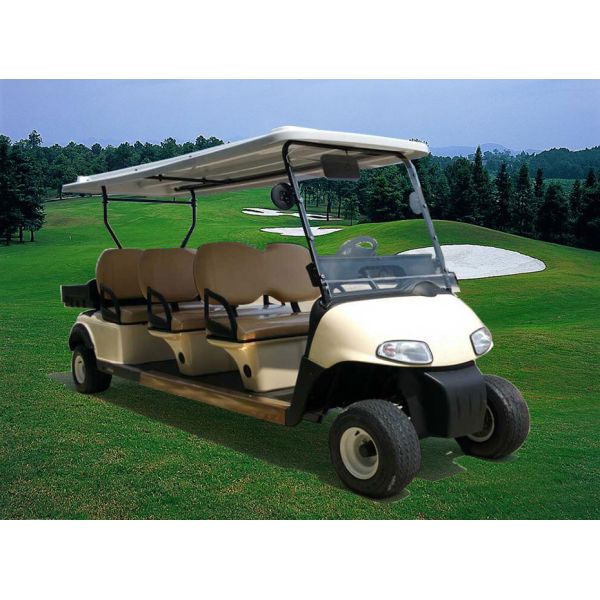 Multipurpose Red Color 48V Curtis Controller Electric Golf Club Cart With 6 Seats