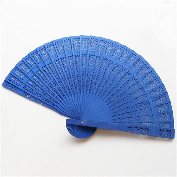 Personalized Foldable Hand Fans Custom Colorful Sandalwood Folding Hand Fan