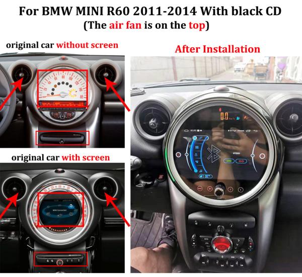 R56 R60 Mini Cooper Android Head Unit DVD Multimedia Player Car Stereo