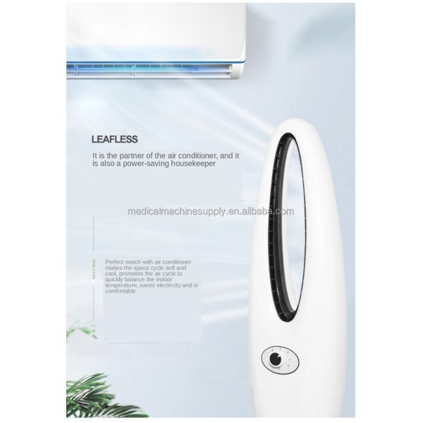Computer Cooling Fan Bladeless Tower Fan with Water Cooling and 220V Voltage