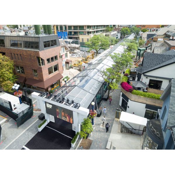 Large Black Roof 50m Warehouse Tent For Fashion Show