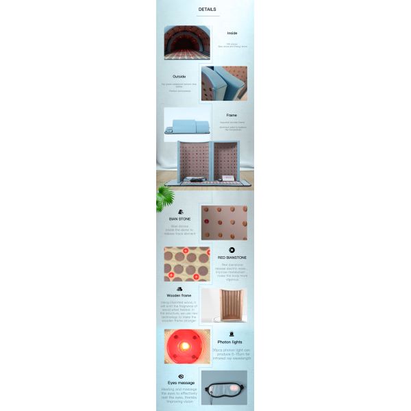 Уменьшающий вес германий камень портативная сауна купол Дальний инфракрасный OEM