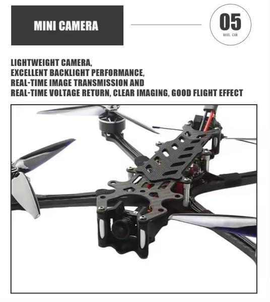 Piranha 7-Inch FPV Racing Drone Professional Long Range UAV Analog Video Transmission BNF PNP RTF Remote Security Protection