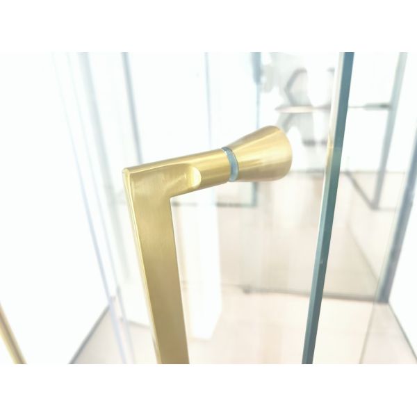 304 Stainless Steel Shower Door Pull Handles Anti Collision High Strength