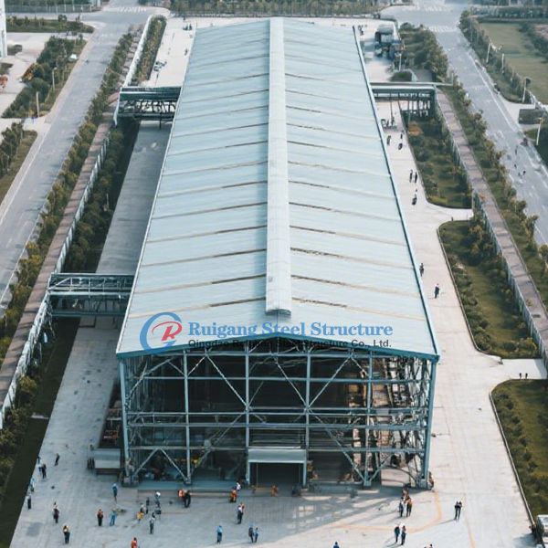 ブリッジクレーンアクセスの付いたカスタム鋼筋構造倉庫