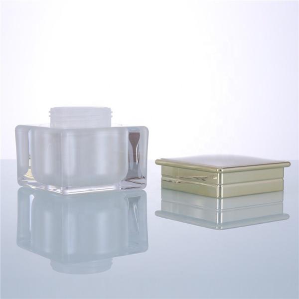 UV Coating 15g 30g 50g Plastic Cosmetic Jars With Lids Recyclable