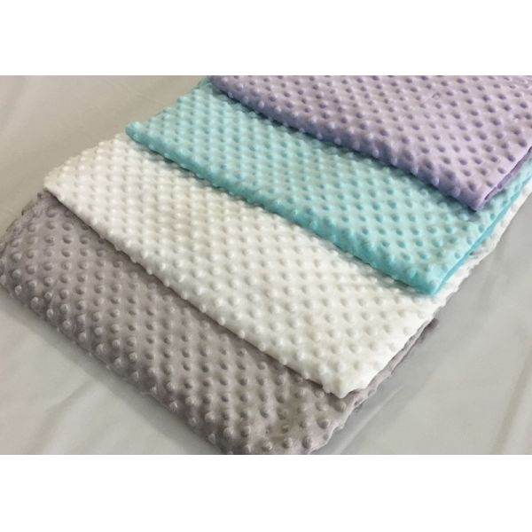 Микро- 100% полиэстер аттестации ткани OEKO плюша Minky пузыря ватки