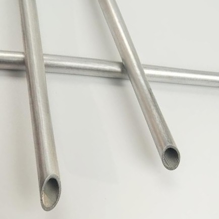 Uniform Heat Transfer Grooved Aluminum Pipe Of 3003 Internally Threaded Tubes Φ12mm